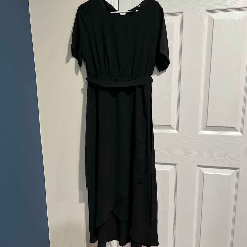Black dress for a wedding guest